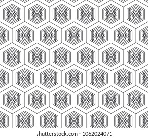 Vector seamless geometric pattern. Classic Chinese ancient ornament adapted to modern trends. Fully editable linear background with clipping mask, you can change thickness of lines, color, composition