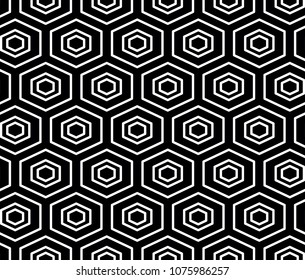 Vector seamless geometric pattern. Classic Chinese ancient ornament adapted to modern trends. Fully editable linear background with clipping mask, you can change thickness of lines, color, composition