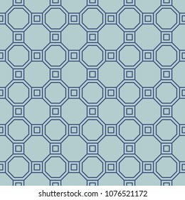 Vector seamless geometric pattern. Classic Chinese ancient ornament adapted to modern trends. Fully editable linear background with clipping mask, you can change thickness of lines, color, composition