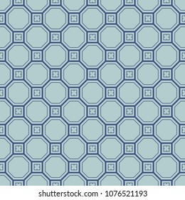 Vector seamless geometric pattern. Classic Chinese ancient ornament adapted to modern trends. Fully editable linear background with clipping mask, you can change thickness of lines, color, composition