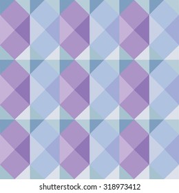 Vector seamless geometric pattern consisting of triangles and polygons in pastel colors. 