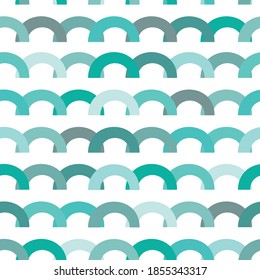 Vector seamless geometric pattern. Festive garland. Colored elenebts