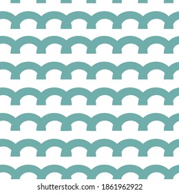 Vector seamless geometric pattern. Festive garland. Colored elenebts