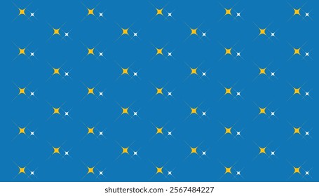 Vector seamless geometric pattern in the form of colorful splashes on a dark blue background. Perfect for printing, design and textiles