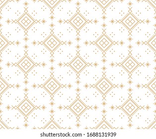 Vector seamless geometric pattern. Gold linear pattern. Wallpapers for your design.