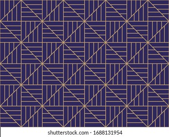 Vector seamless geometric pattern. Gold linear pattern. Wallpapers for your design.