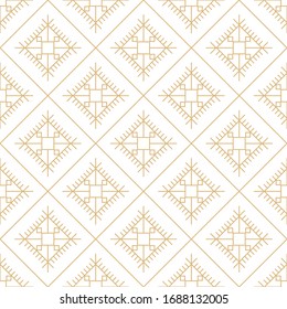 Vector seamless geometric pattern. Gold linear pattern. Wallpapers for your design.