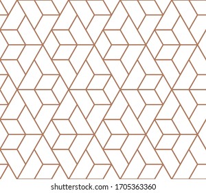 Vector seamless geometric pattern. Gold linear pattern. Wallpapers for your design.