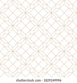 Vector seamless geometric pattern. Gold linear pattern. Wallpapers for your design.