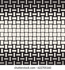 Vector Seamless Geometric Pattern. Halftone gradient stylish color transition. Woven Lines Simple Lattice