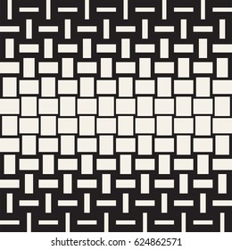 Vector Seamless Geometric Pattern. Halftone gradient stylish color transition. Woven Lines Simple Lattice