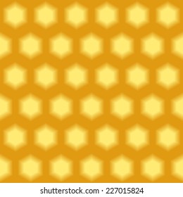 Vector seamless geometric pattern with honeycombs