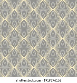 Vector Seamless geometric Pattern with lines. Endless texture for print, Textile, wrapping, wallpaper, website, Banner. Simple digital drawing. Ultimate Gray. Illuminating.