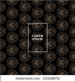Vector seamless geometric pattern. Luxury background