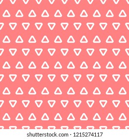 Vector seamless geometric pattern - minimalistic style, simple triangle texture, decorative background