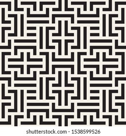 Vector seamless geometric pattern. Mode striped texture. Repeatable creative abstract digital techno background.