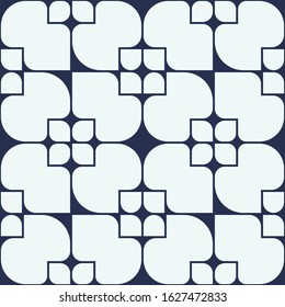 Vector seamless geometric pattern. Modern trandy monochrome texture.