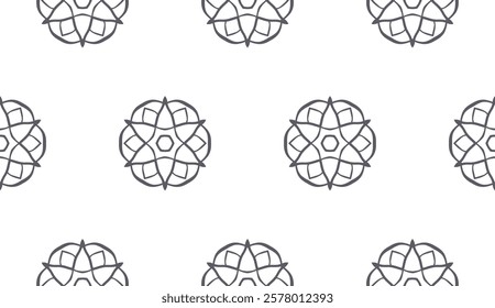 Vector seamless geometric pattern. Modern stylish texture with monochrome color. vector illustration