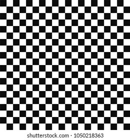 Vector seamless geometric pattern. Mosaic black and white squares. 