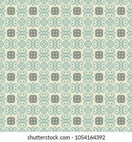 Vector seamless geometric pattern with repeating texture for textile fabric or paper print. Colorful graphic background. Tribal ethnic ornament, design for book cover, invitation card design