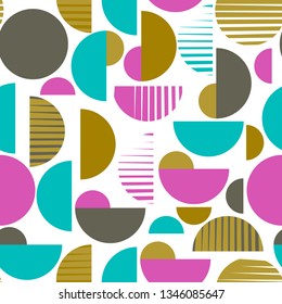 Vector Seamless Geometric Pattern. Scandinavian Style.