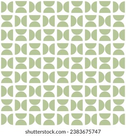 Vector seamless geometric pattern with semicircles