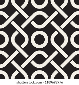 Vector seamless geometric pattern. Simple abstract lines lattice. Repeating elements stylish background