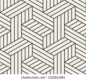 Vector seamless geometric pattern. Simple abstract lines lattice. Repeating elements stylish background tiling