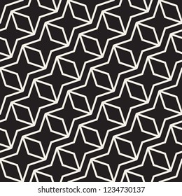 Vector seamless geometric pattern. Simple abstract lines lattice. Repeating elements stylish background tiling 