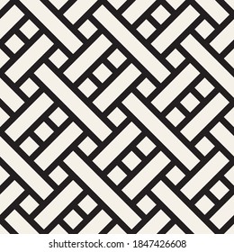 Vector seamless geometric pattern. Stylish abstract decorative background. Repeating interwoven lines design.