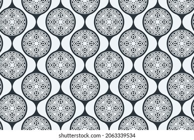 Vector seamless geometric pattern texture