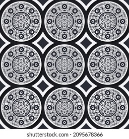 Vector seamless geometric pattern texture