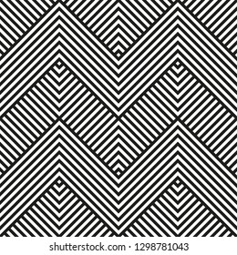 Vector seamless geometric pattern with zigzag texture.Creative abstract background.
