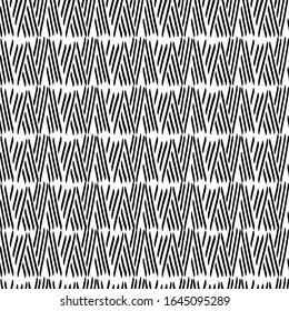 Vector seamless geometric pattern.Abstract monochrome texture in a modern style on a white background.Ornament for textiles, wrapping paper.