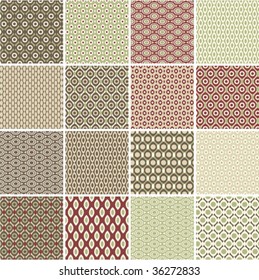 Vector seamless geometric patterns