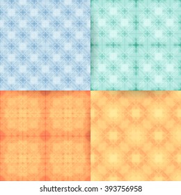 Vector seamless geometric patterns.