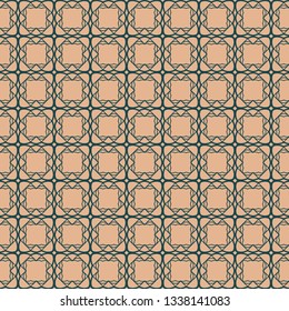 Vector Seamless Geometric Patterns In Pastel Colors. Endless Texture Can Be Used For Paper Or Scrapbooking. Brown green color.