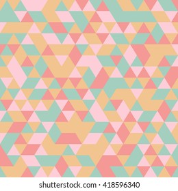vector seamless geometric retro triangle pattern 