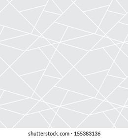 Vector seamless geometric simple pattern - gray abstract cells background for design