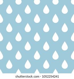 Vector seamless geometric square pattern with rain drops