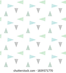 vector seamless geometric triangle Christmas tree pattern print