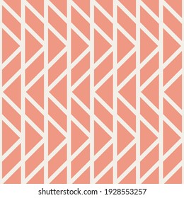 Vector seamless geometric vintage pattern. Abstract retro background design. Simple monochrome repeating zigzag lines.
