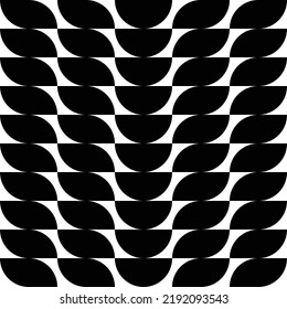 Vector seamless geometric vintage pattern. Abstract vintage retro modern background design. Simple monochrome repeating element for gift wrapping, carpet pattern, fashion textile design, fabric print 