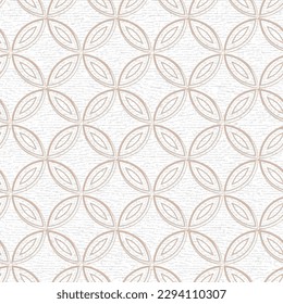 Vector seamless geometric vintage pattern. Abstract retro background design. Simple monochrome repeating semicircular shapes tiling.