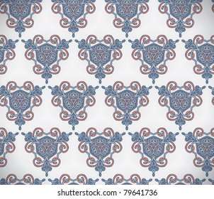 vector seamless geometrical doodle texture
