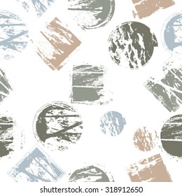 Vector Seamless Geometrical Pattern. Halftone Dots Background . Vintage texture.