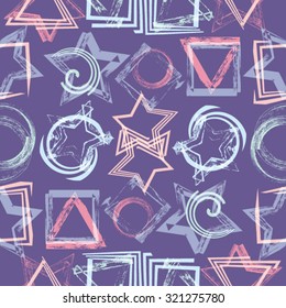 Vector Seamless Geometrical Pattern Texture .