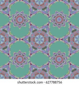 Vector seamless geometrical patterns. Retro digital paper. Vintage textures. Decorative background for cards, invitations, web design in blue, pink and gray colors.