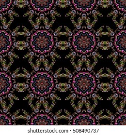 Vector seamless geometrical patterns. Vintage textures. Decorative background for cards, invitations, web design in red colors. Retro digital paper.