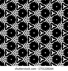 Patrón blanco y negro de geometría transparente del vector